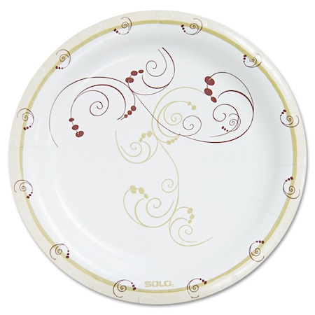 Solo Plate, 9", Hvy Wgt, Paper, PK125 HP9S-J8001
